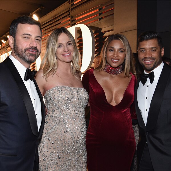 Jimmy Kimmel, Molly McNearney, Ciara & Russell Wilson from Oscars 2017